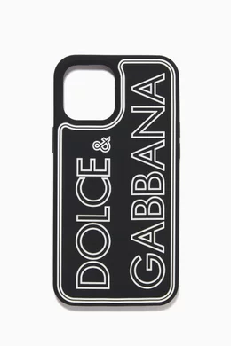 Shop Dolce & Gabbana Black DG iPhone 12 Pro Max Case in Silicone for MEN |  Ounass Saudi Arabia