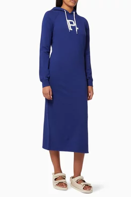 Shop Polo Ralph Lauren Blue Hoodie Dress in Fleece for WOMEN | Ounass Saudi  Arabia