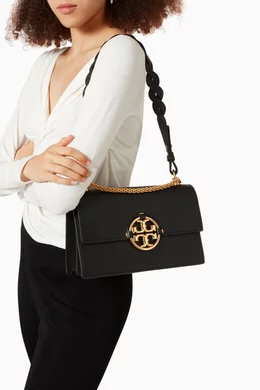 Shop Tory Burch Black Miller Shoulder Bag in Leather for WOMEN | Ounass  Saudi Arabia