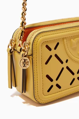 Shop Tory Burch Multicolour Fleming Diamond Perforated Mini Bag in Leather  for WOMEN | Ounass Saudi Arabia