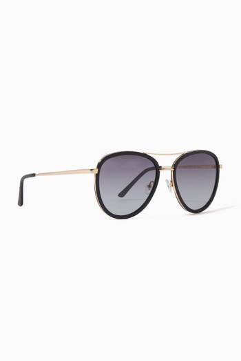 hover state of Saint Tropez Sunglasses in Acetate & Stainless Steel