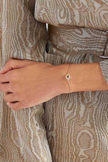 hover state of Happy Diamonds Icons Bracelet in 18kt Yellow Gold