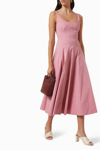 hover state of Wells Midi Dress in Cotton