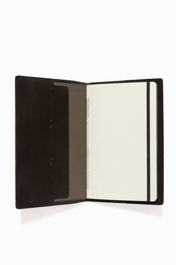 hover state of Large Notebook Cover in Suede Leather    