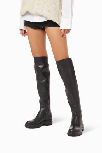 hover state of Quinn Knee High Boots in Calf Leather
