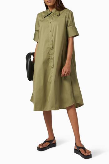 hover state of Elizabeth Western Shirt Dress in Cotton  