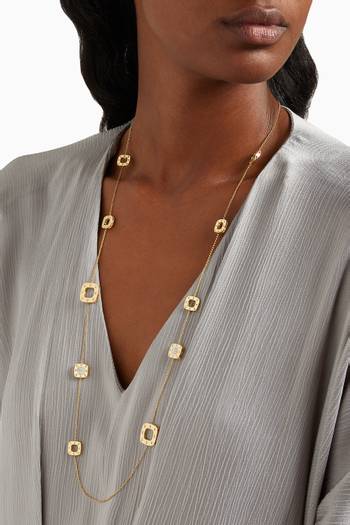 hover state of Pois Moi Necklace with Diamonds in 18kt Yellow Gold          