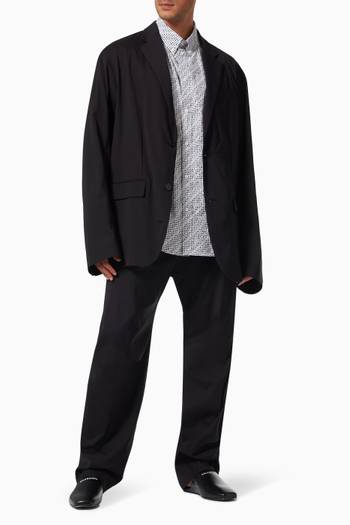 hover state of Tailored Jacket in Stretch Technical Crêpe  