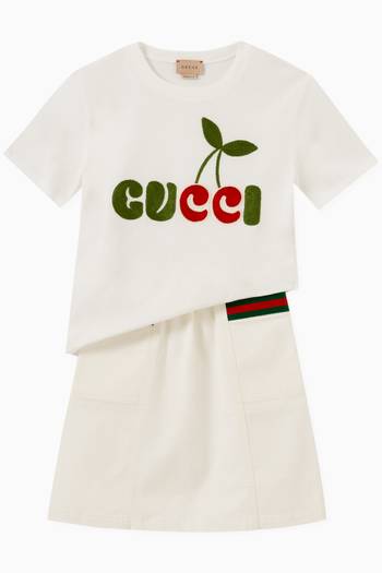 hover state of Gucci Cherry T-shirt in Cotton Jersey