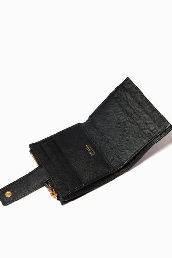 hover state of Logo Small Wallet in Saffiano Leather