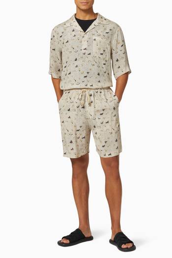 hover state of Doxxi Shorts in Cotton Voile