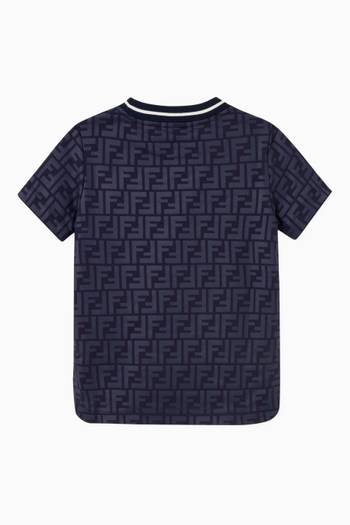 hover state of All-over FF Motif T-shirt in Cotton  