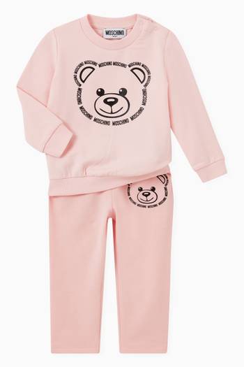 hover state of Teddy Bear Logo Sweatshirt in Cotton 