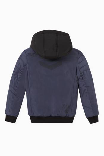 hover state of Bomber Jacket with Hood Facing 