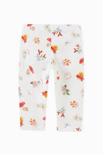 hover state of Floral Leggings in Cotton 
