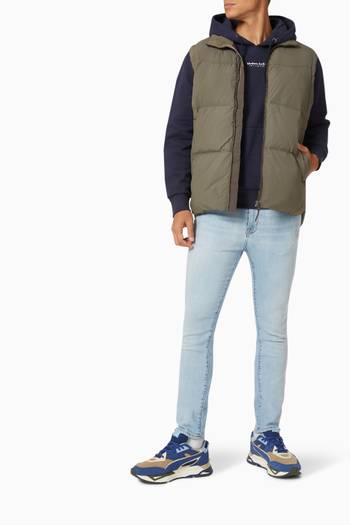 hover state of Lawind Puffer Vest in Nylon 