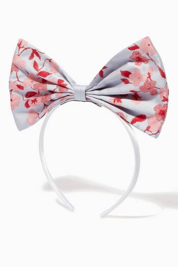 hover state of Bow Headband in Jacquard   