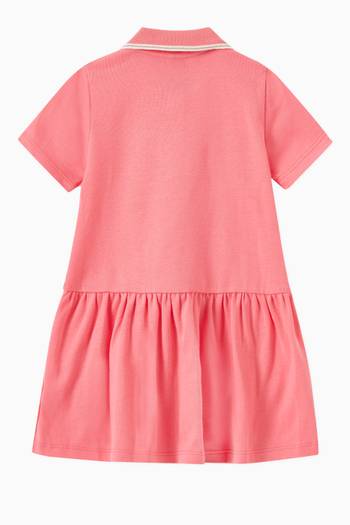 hover state of Polo Shirt Dress in Cotton Rib Knit 