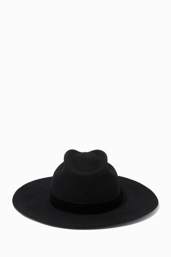 hover state of Esercito Fedora Hat in Wool Felt