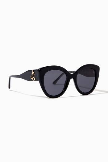 hover state of Leone Cat-eye Sunglasses in Acetate     