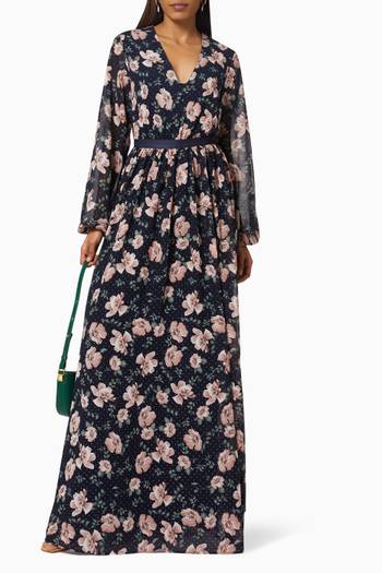 hover state of Charlotte Floral Dress