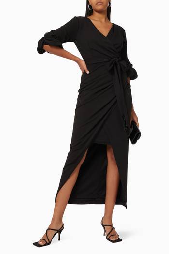 hover state of Ruched Wrap Dress