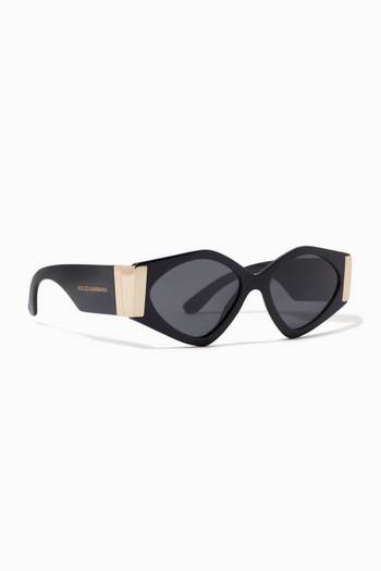 hover state of DG Cat-eye Sunglasses in Acetate 
