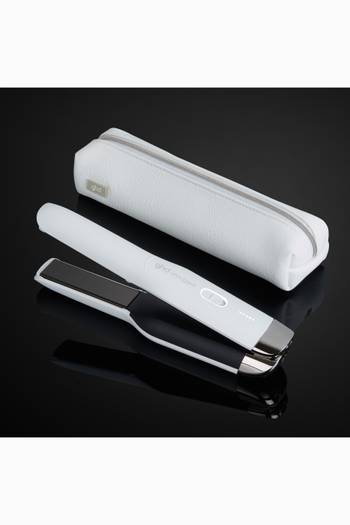 hover state of Matte White Unplugged Cordless Styler 