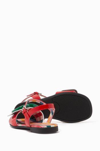 hover state of Interlocking G Sandals in Patent Leather