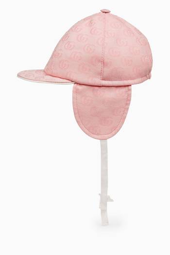hover state of GG Hat with Ear Flaps in Cotton 