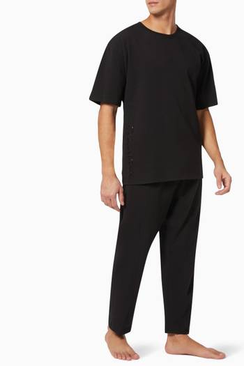 hover state of Gloss Lounge T-shirt in Cotton Jersey 