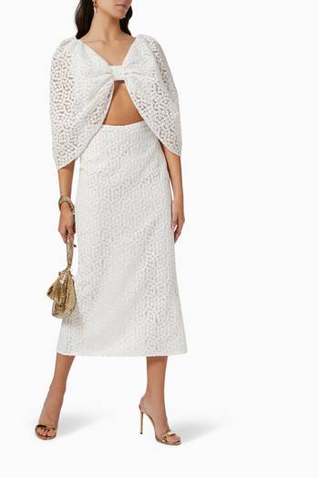 hover state of Daisy Midi Skirt   