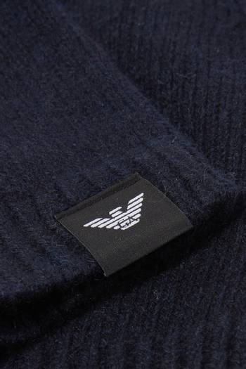 hover state of EA Beanie Hat in Cashmere Knit  