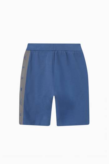hover state of EA7 Tape Logo Shorts in French terry