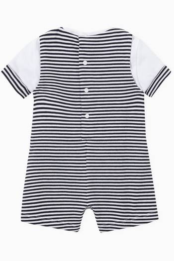 hover state of Striped Bodysuit in Cotton 