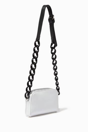 hover state of Ranuncoli Print Chain Strap Bag in Leather   