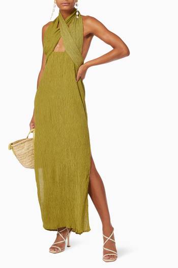 hover state of Verita Dress in Silk & Bamboo    