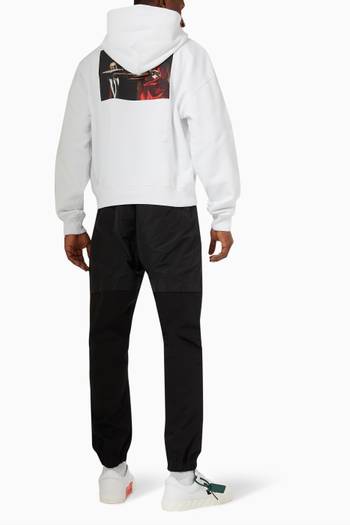 hover state of Caravaggio Painting Oversized Hoodie in Cotton Terry 