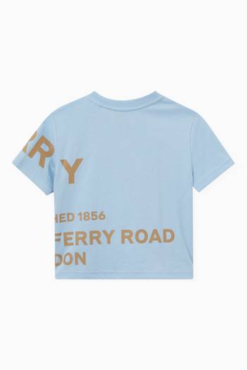 hover state of Horseferry Print T-shirt in Cotton   