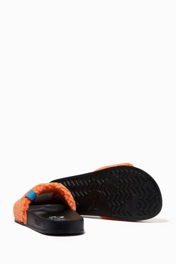 hover state of x Garfield Leadcat 2.0 Slide Sandals in Faux Shearling & Rubber  