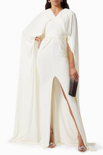 hover state of Elongated Sleeve Gown