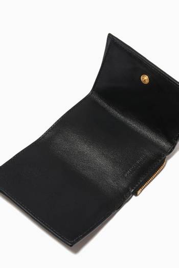 hover state of Tri-fold Wallet in Intrecciato Leather 