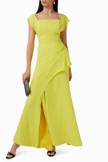 hover state of Corset Waist Gown in Silk  
