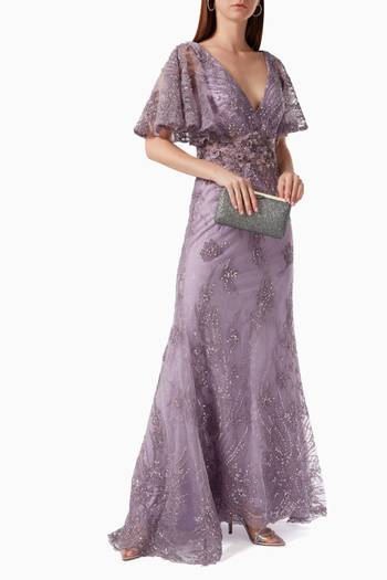 hover state of Vintage Evening Gown in Tulle   