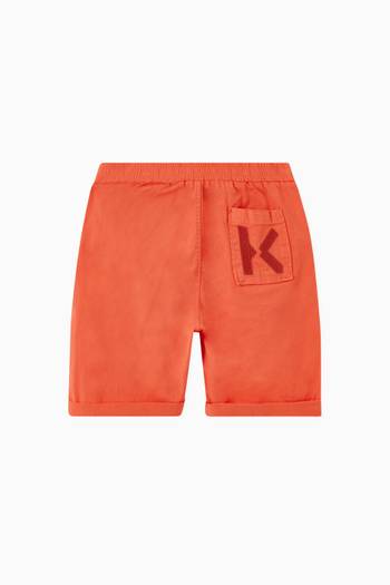 hover state of Logo Shorts in Cotton Twill 