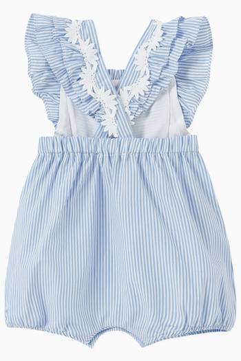 hover state of Striped Romper Suit in Cotton 