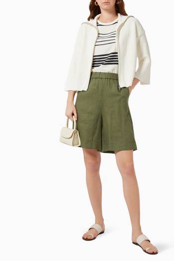 hover state of Teglia Shorts in Linen  