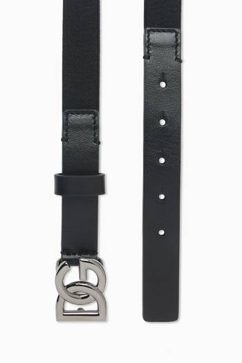hover state of Logo Belt in Leather 
