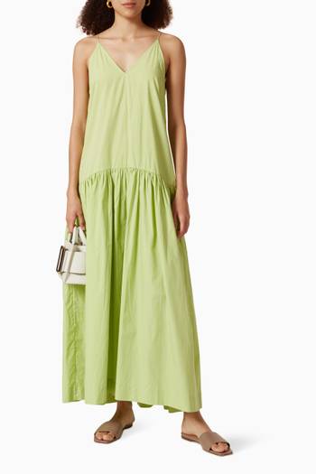 hover state of Drop Waist Maxi Dress in Sustainable Cotton