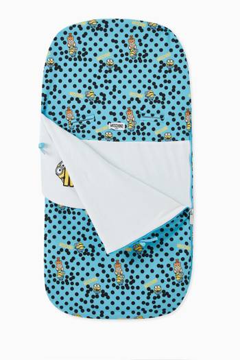 hover state of Minions© & Teddy Bear Print Sleeping Bag in Cotton